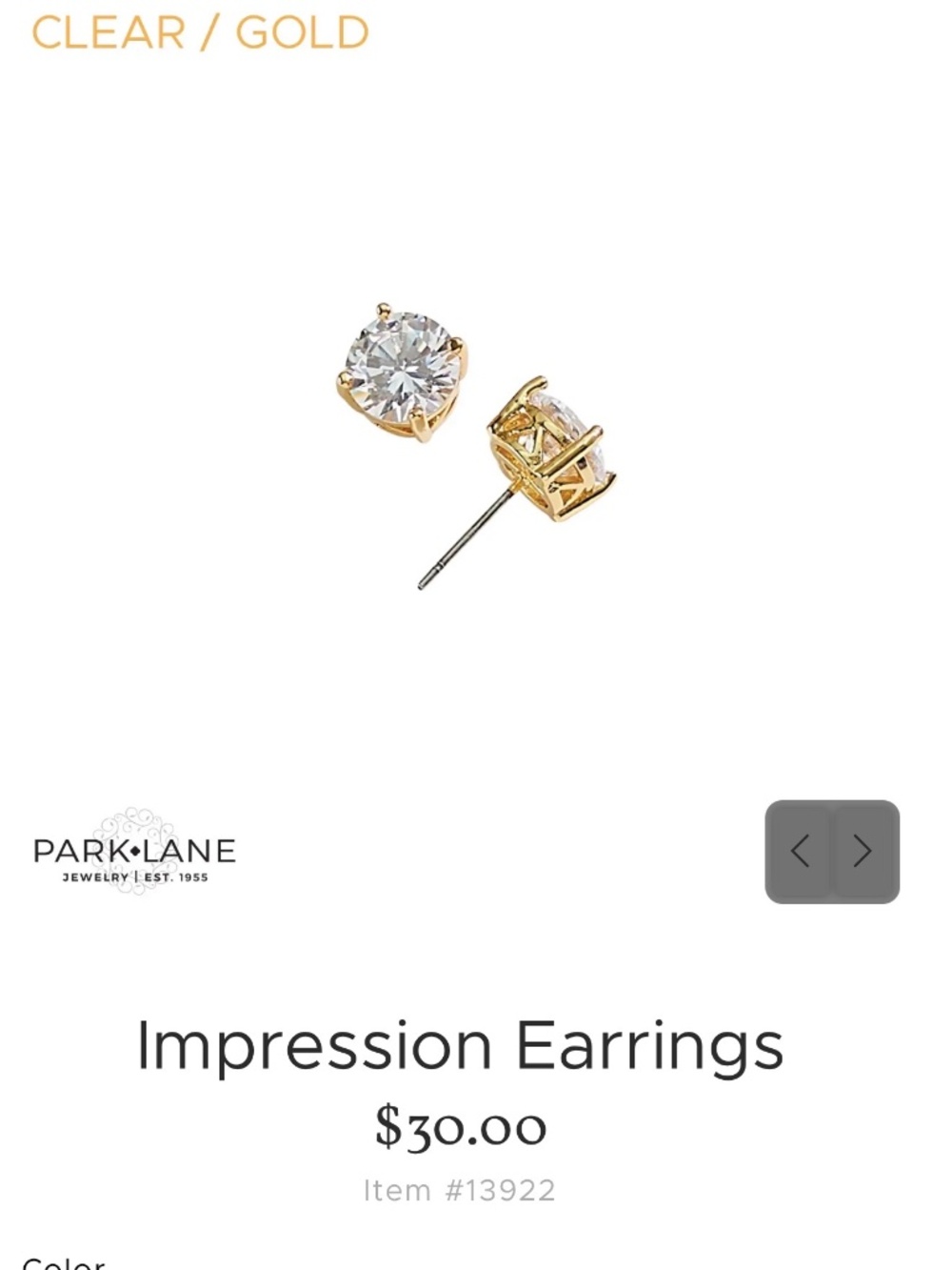 Park Lane Impression Earrings